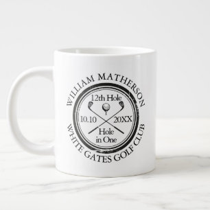 Hole in One Classic Personalized Golf Large Coffee Mug