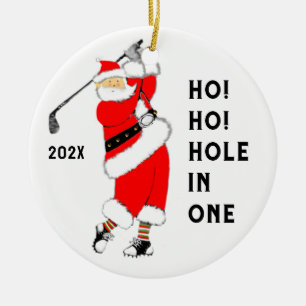 Hole-in-one Collectable. Ceramic Tree Decoration