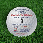 Hole In One Golf Ball PAR-TEE Any Age Birthday Invitation<br><div class="desc">Celebrate in style with these trendy birthday invitations. The design is easy to personalise with your special event wording and your guests will be thrilled when they receive these fabulous invites.</div>