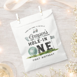 Hole In One Golf Birthday Party Favour Bags