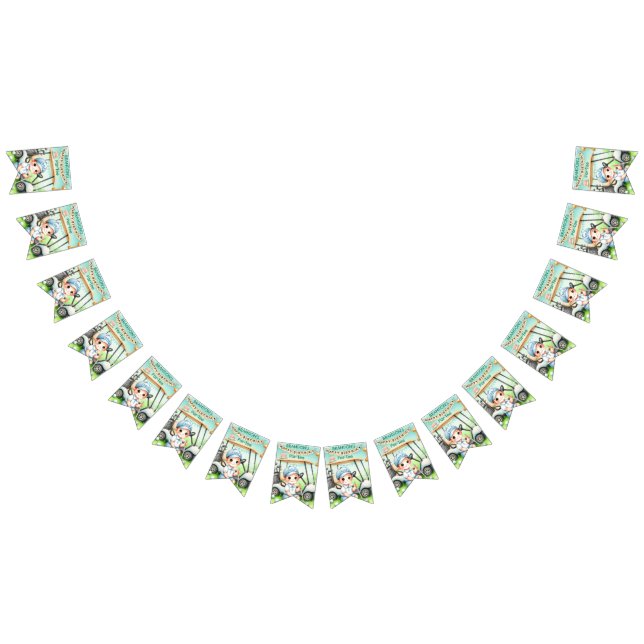 Hole in One Golf Boy 1st Par-tee Birthday Bunting (All)