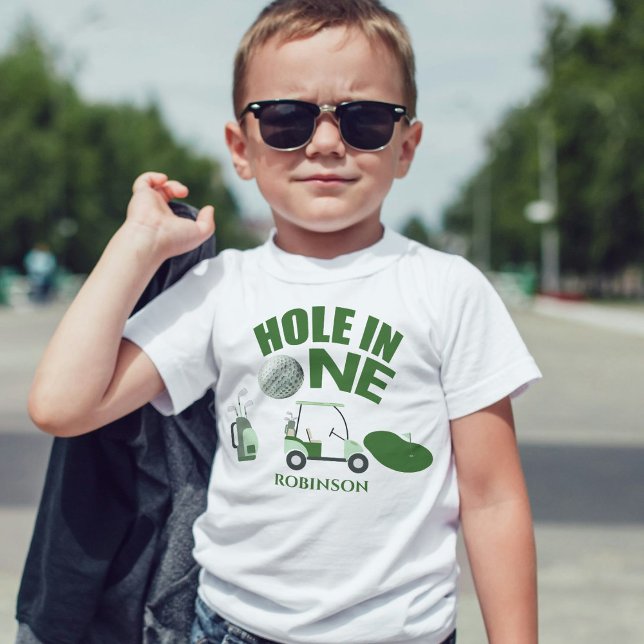 Hole in One Golf first Birthday  Baby T-Shirt (Creator Uploaded)