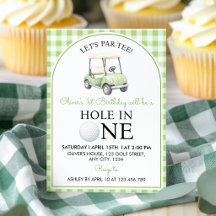 Hole in One Golf First Birthday Party Green