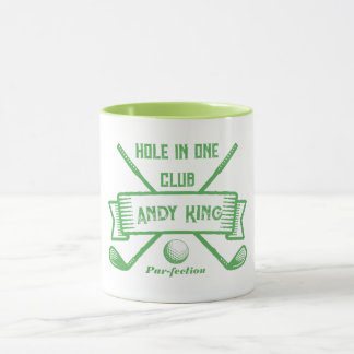 Hole-in-One Golf Mug - Personalised Golfer Gift