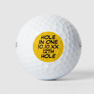 Hole in One Modern Personalised Golf Balls