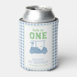 Hole in One Par Tee Boy 1st Birthday Can Cooler
