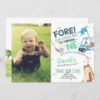 Hole in One Par Tee Boy 1st Birthday Golf