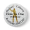 Hole In One Personalised Golf Gold and Black White