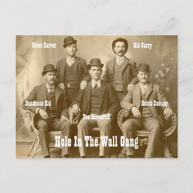 Hole In The Wall Gang Butch Cassidy & Sundance Kid Postcard (Front)