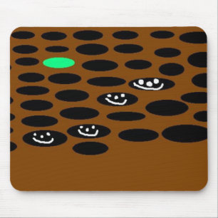 Holes & Green Mouse Pad