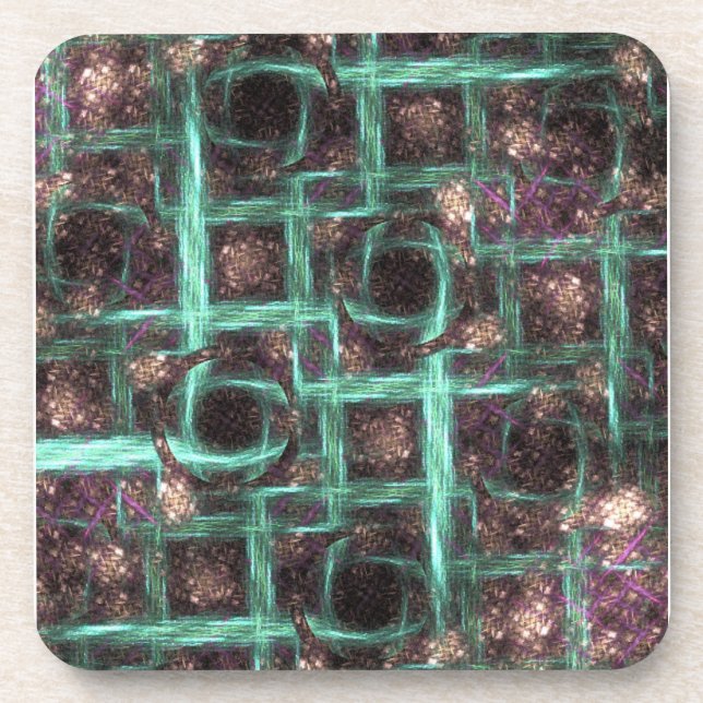 Holes in Blue Screen Abstract: Coaster (Front)