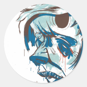 Holes In My Head Classic Round Sticker