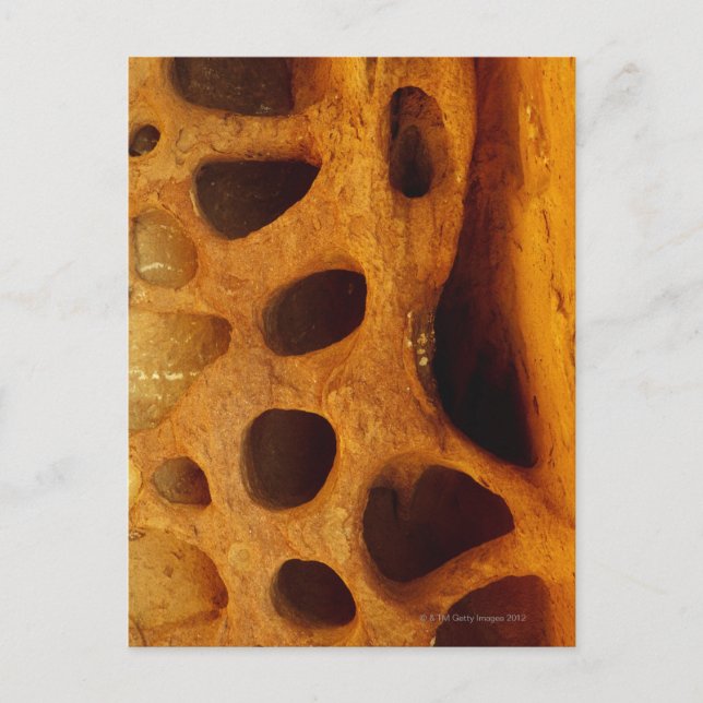 Holes in rock postcard (Front)