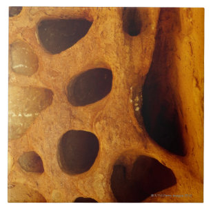 Holes in rock tile