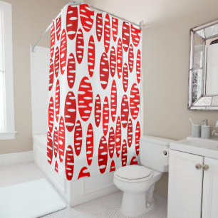 Holey Ovals  Shower Curtain
