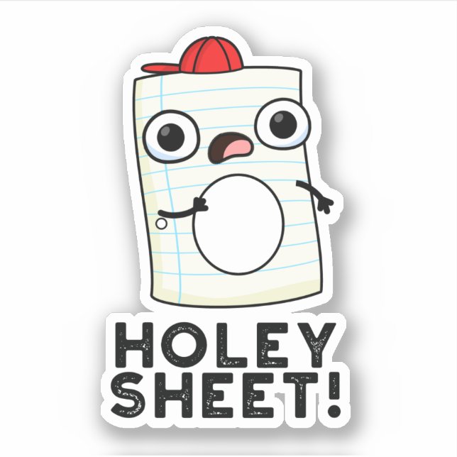 Holey Sheet Funny Paper Pun  (Front)