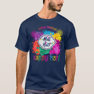Holi Colourful Paint & Fireworks T-Shirt