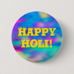 HOLI Festival of Colours 2 + your ideas 6 Cm Round Badge