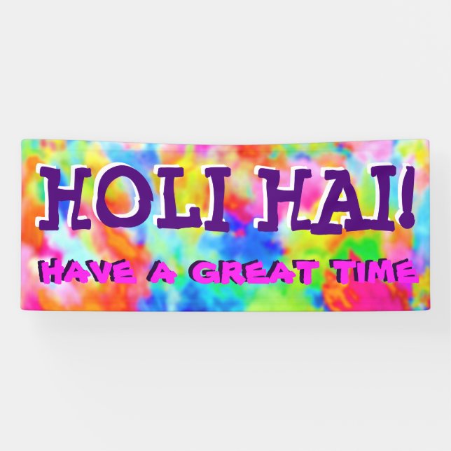 HOLI Festival of Colours + your ideas Banner (Horizontal)