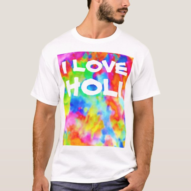 HOLI Festival of Colours + your ideas T-Shirt (Front)