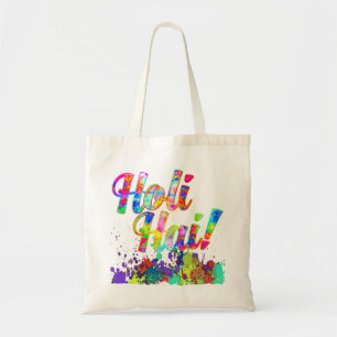 HOLI HAI COLOR SPLASH I + your ideas Tote Bag
