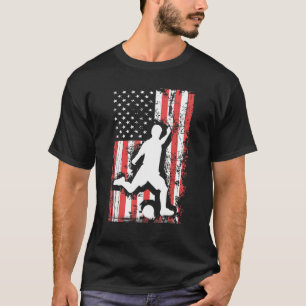 HOLIDAY 365 Soccer US Grunge Flag American 4th of  T-Shirt
