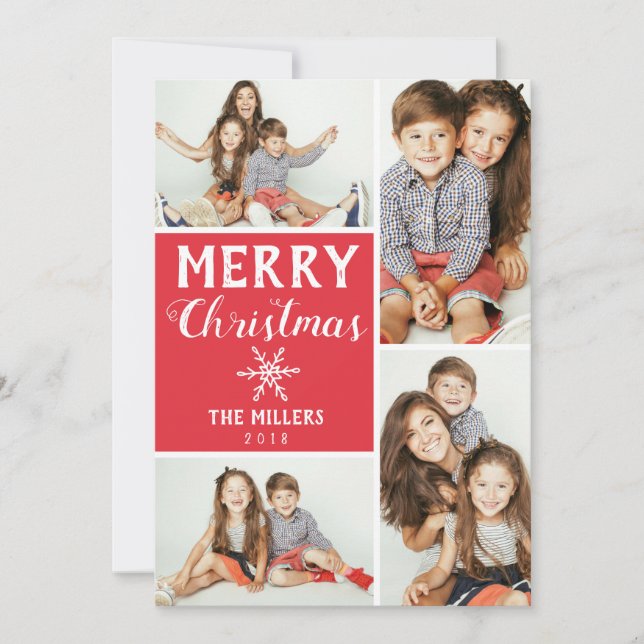 Holiday 4- Photo Collage Card (Front)