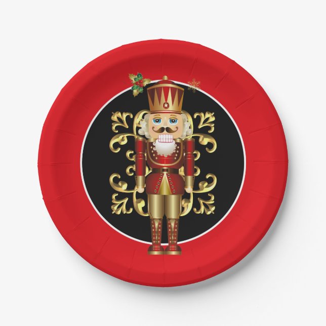Holiday 7" Paper Plates-Nutcracker Plate (Front)