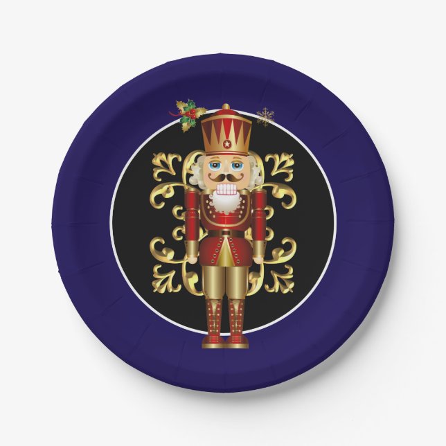 Holiday 7" Paper Plates-Nutcracker Plate (Front)