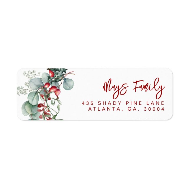 Holiday Address Labels (Front)
