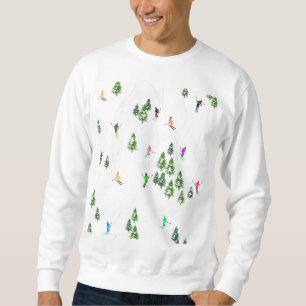 Holiday Alpine Skiers Skiing    Sweatshirt