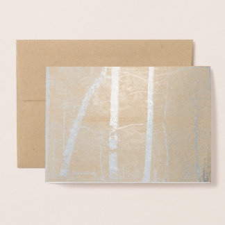Holiday and simple pleasures foil card