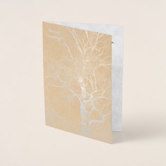 Holiday and simple pleasures foil card