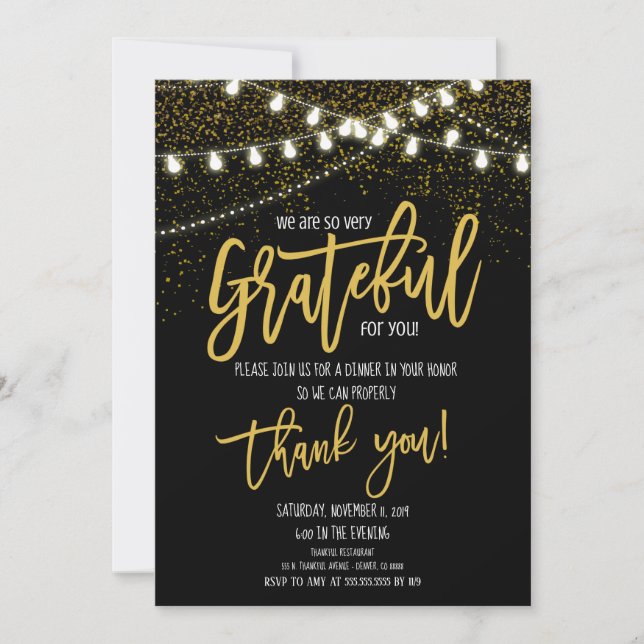 Holiday Appreciation Invitation, Corporate Party Invitation (Front)