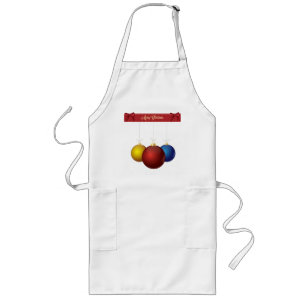 Holiday Apron - Christmas Ornaments