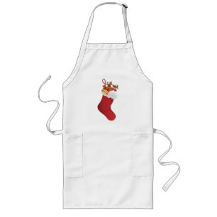 Holiday Apron - Christmas Stocking
