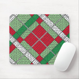 HOLIDAY ARGYLE KNIT Mouse Pad