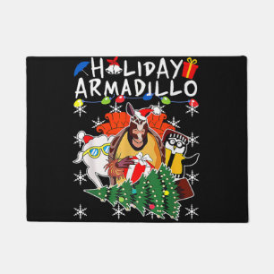 Holiday Armadillo Premium Doormat