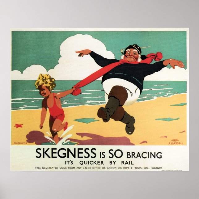 HOLIDAY at SKEGNESS c. 1908 Poster (Front)