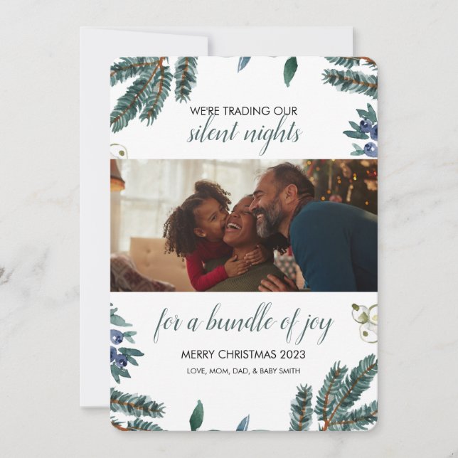 Holiday baby announcement (Front)