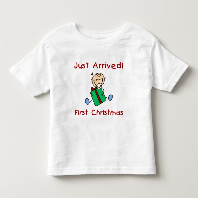 Holiday Baby Boy Just Arrived Tshirts and Gifts (Front)