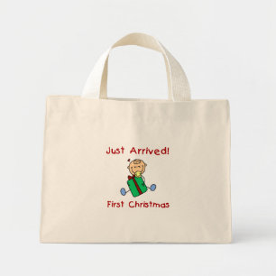 Holiday Baby Boy Just Arrived Tshirts and Gifts Mini Tote Bag