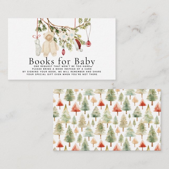 Holiday Baby Clothes Laundry Book Request Enclosure Card (Front/Back)