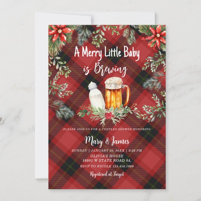 Holiday Baby Shower Invitation (Front)