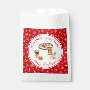 Holiday Baking Christmas Cake Favour Bags