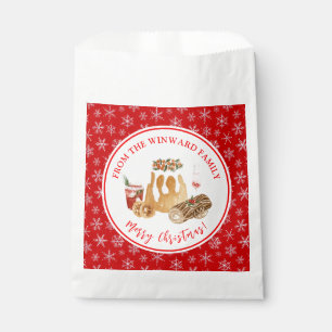Holiday Baking Christmas Pudding Favour Bags