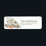 Holiday Baking | Christmas | return address Label<br><div class="desc">These sweet Christmas return address labels feature a yummy gingerbread house dessert served up on a wood slice platter with some hot chocolate for the Christmas holiday. 
You can personalise with you name and address.</div>
