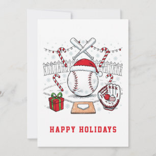 Holiday Baseball Christmas Cards