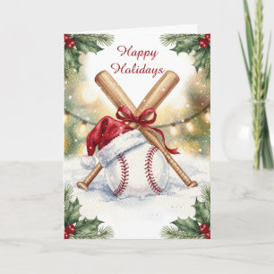 Holiday Baseball Christmas Cards