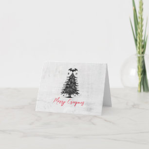 Holiday Bat Tree Card